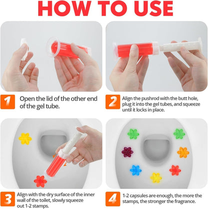Flower Stamp Toilet Gel - Buy 1 Bottle Get 1 Bottle Free !
