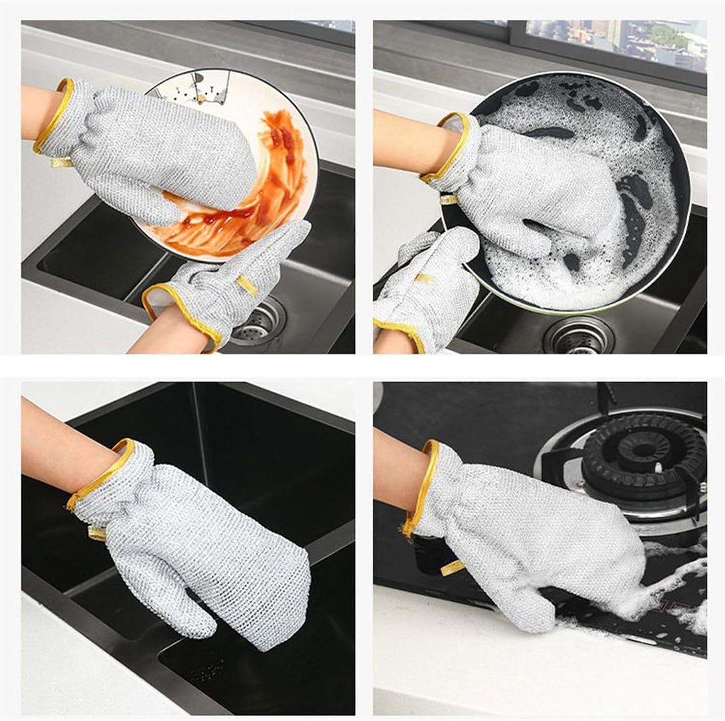 ScrubGuard™ Wire Dishwashing Gloves