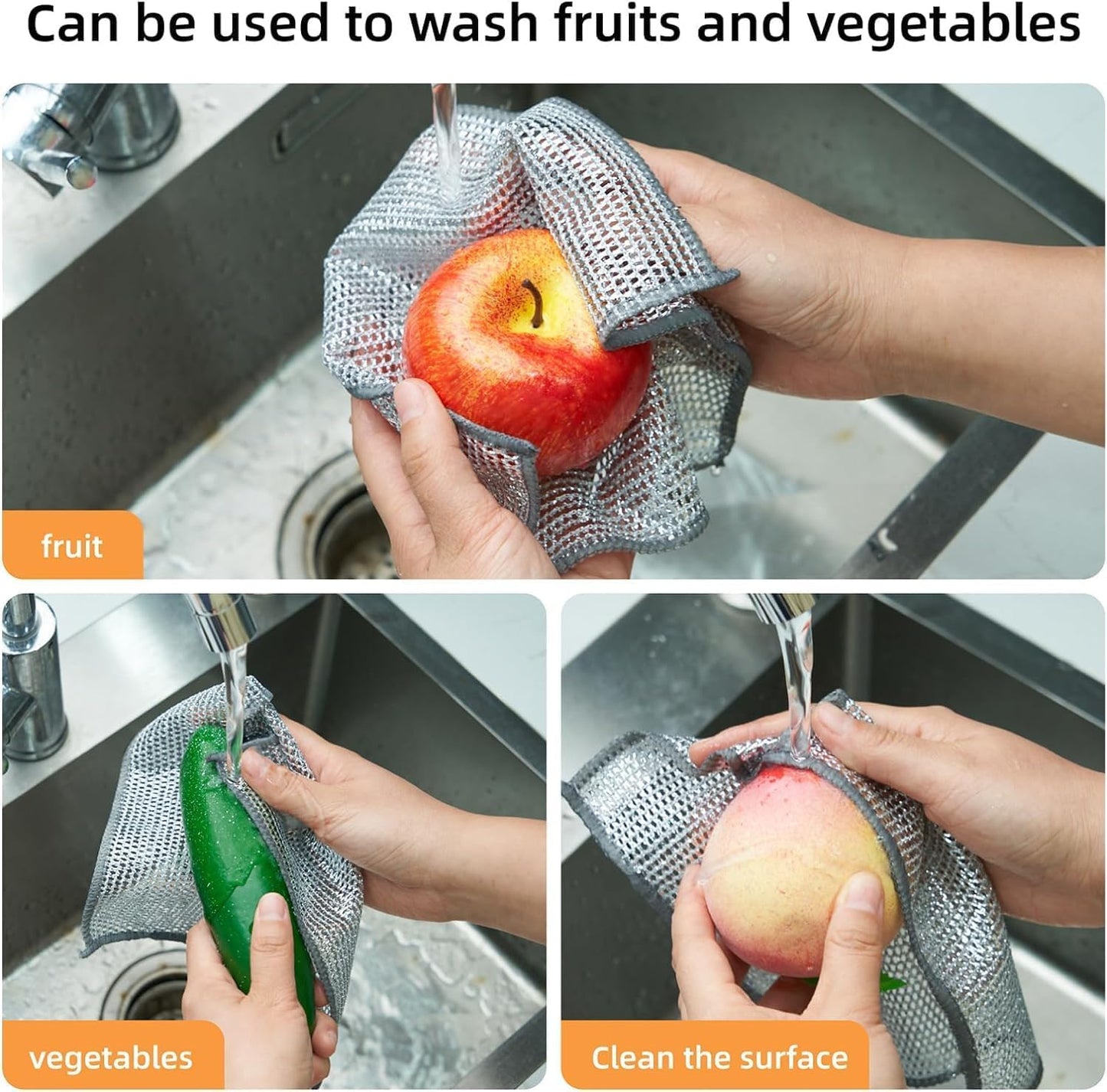 Non scratch dish washing cloth